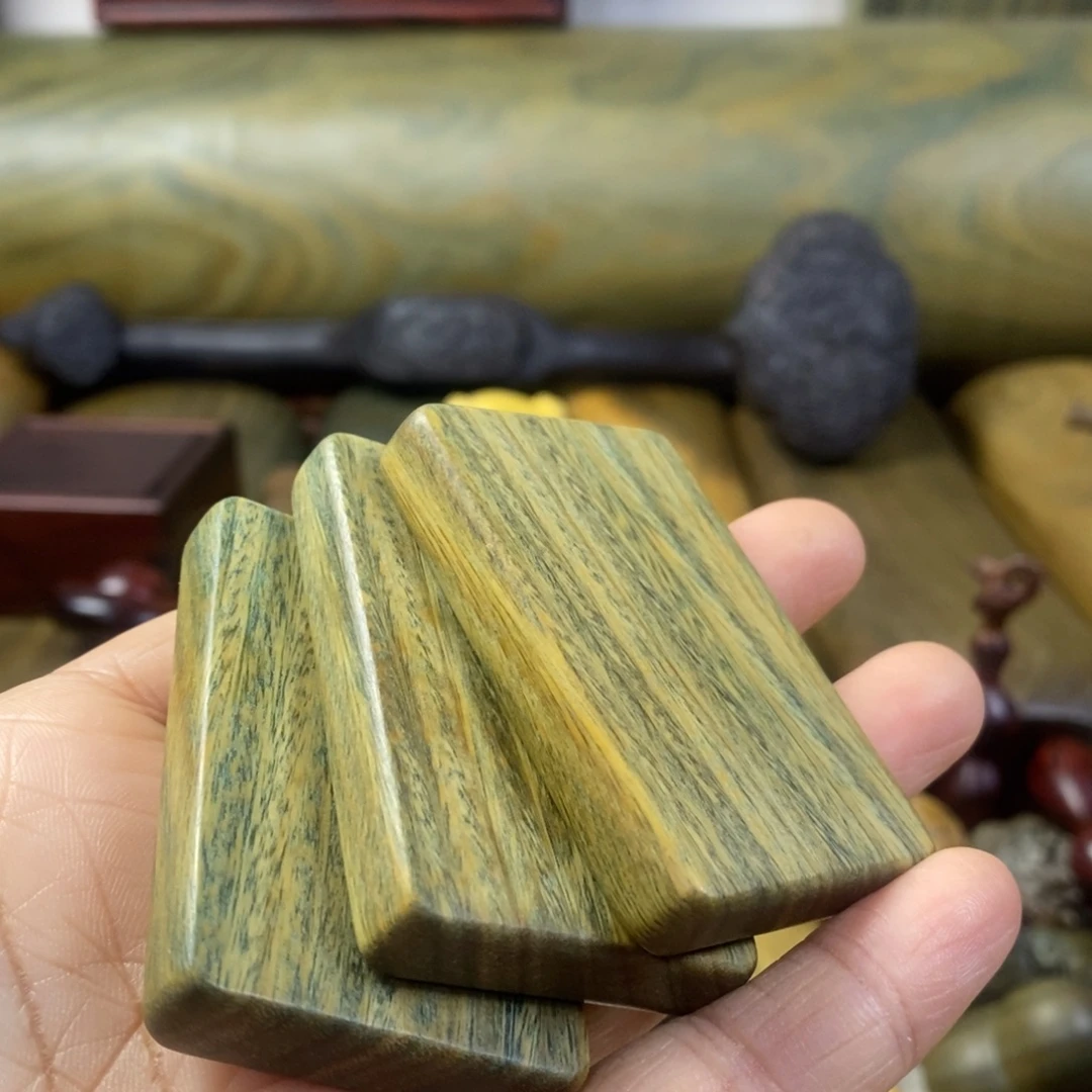 陶瓷绿檀木有枝工艺品15