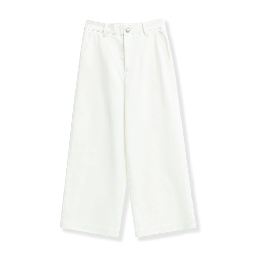 轻奢时尚简约百搭纯白休闲裤963-351-6848