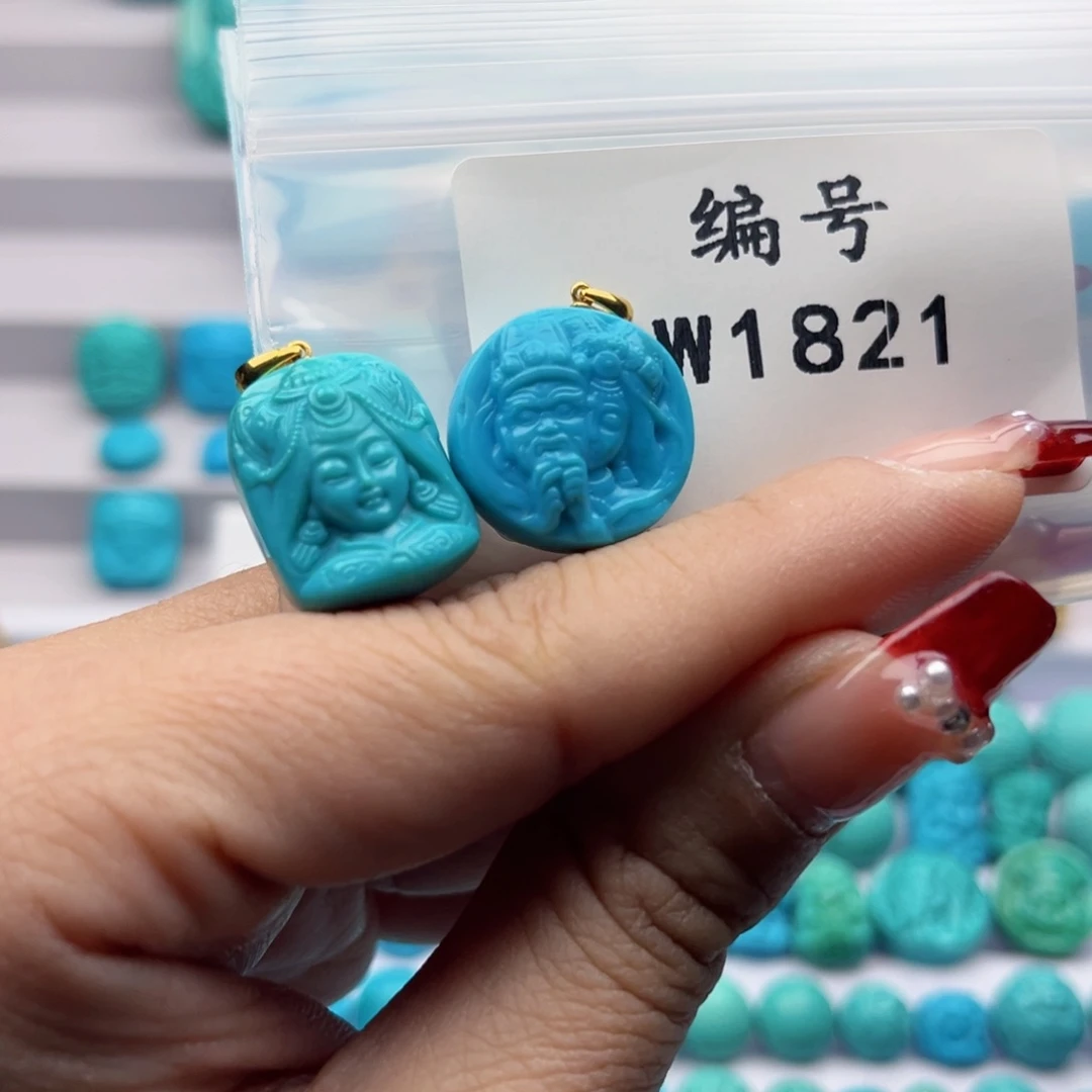 绿松石雕刻未镶嵌光**力