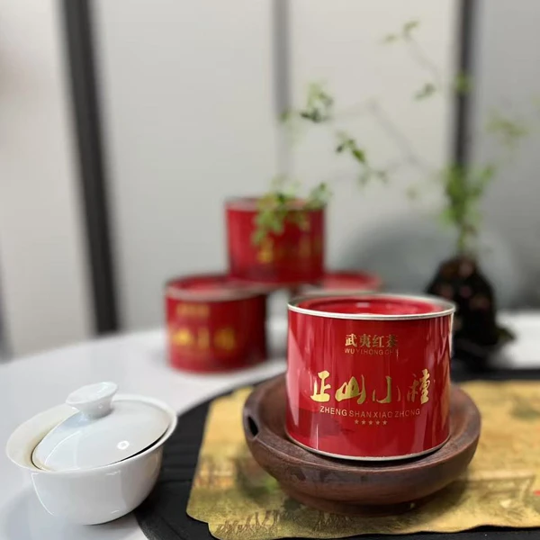 特级正山小种红茶2024新茶原产正宗武夷山桐木关高山红茶品鉴罐装