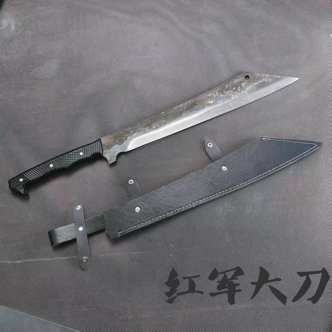 龙泉刀一体宝刀红军大刀抗日大刀十八般兵器户外防身长大刀未开刃