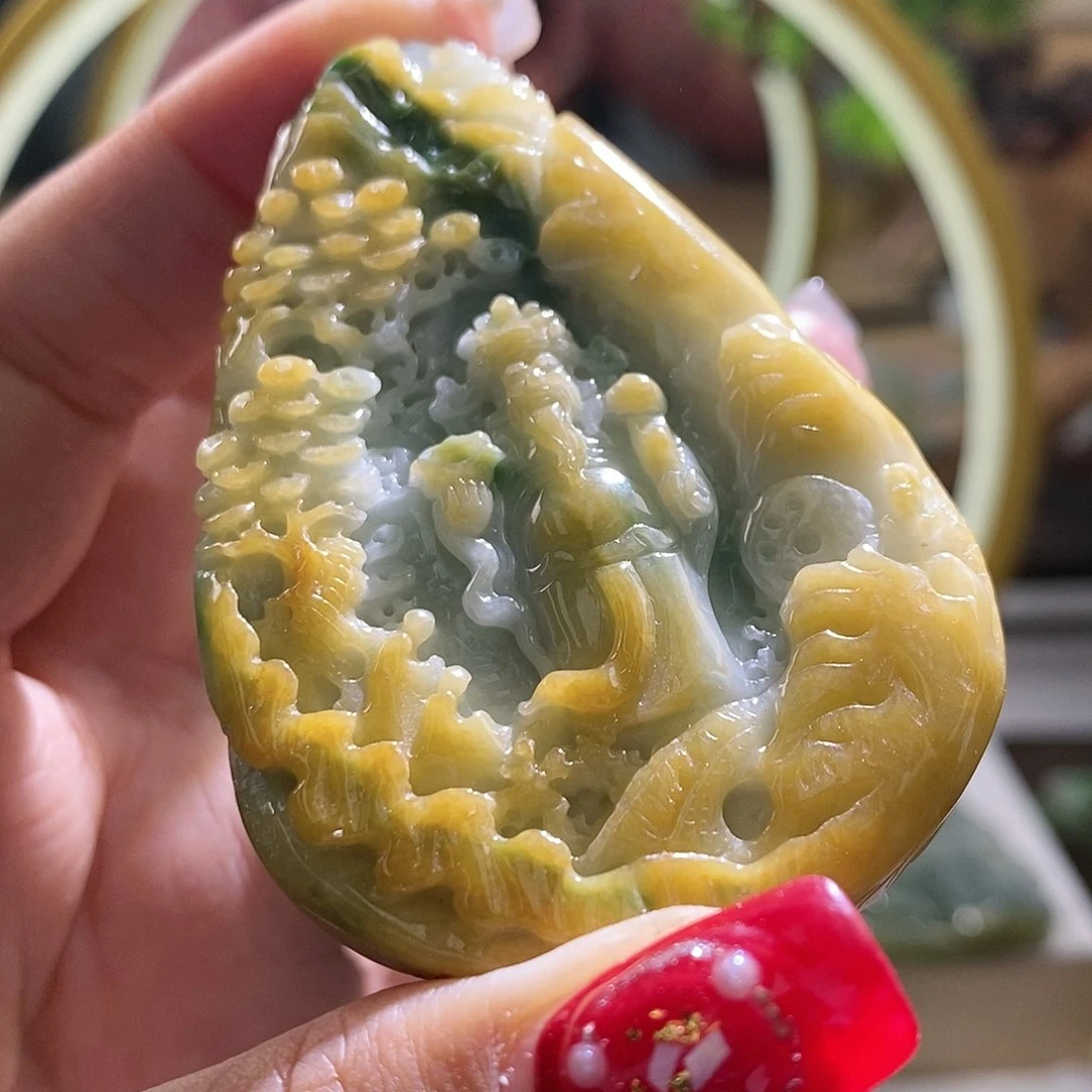 【闪购商品】翡翠颈饰未镶嵌财神