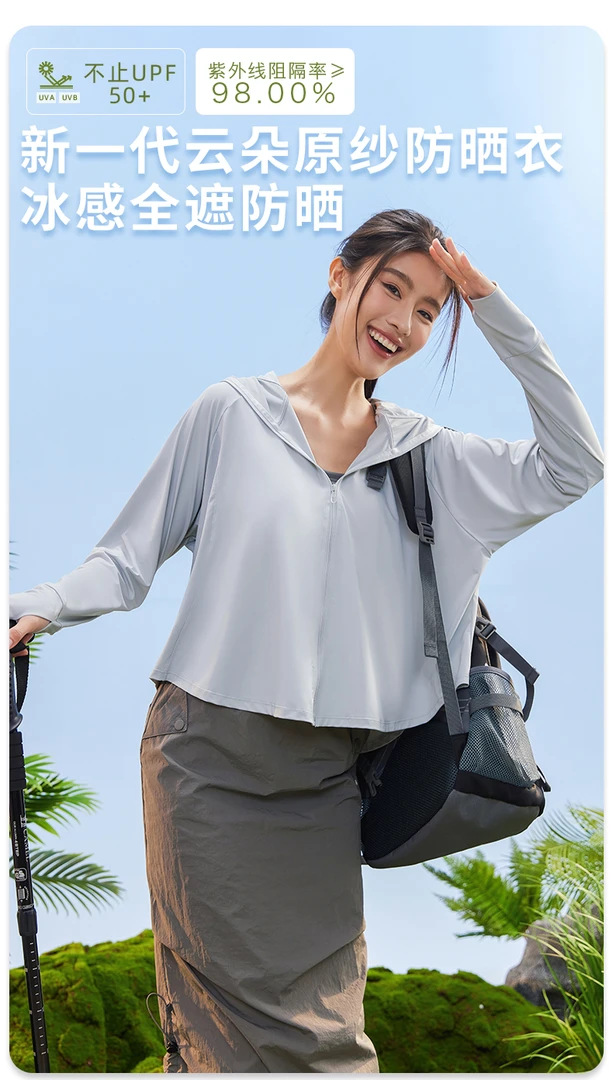 2025新款轻薄防晒衣女装夏季防紫紫外线皮肤衣户外9801
