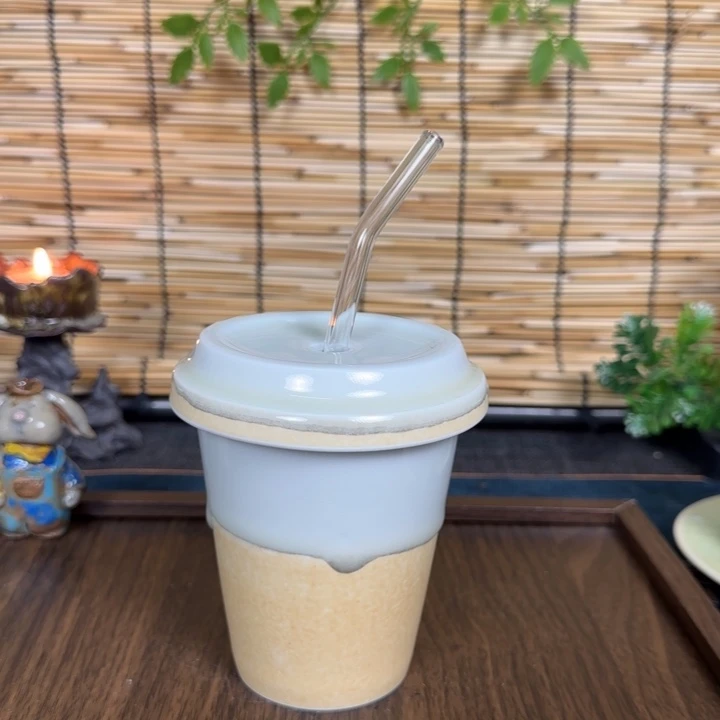 陶瓷景德镇高温窑变咖啡杯