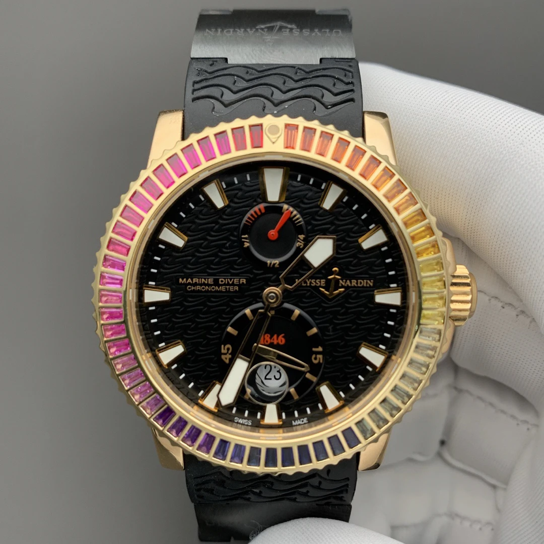 99新 Ulysse Nardin/雅典 42.7表径|后改彩虹圈|参考工价56万多