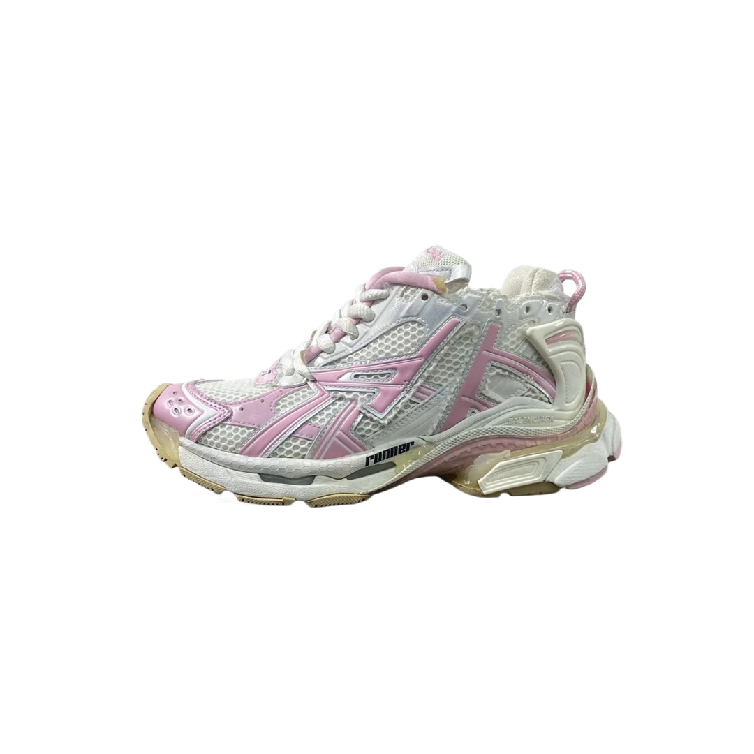 90新 Balenciaga/巴黎世家 36码  Runner 白粉老爹鞋 re7544