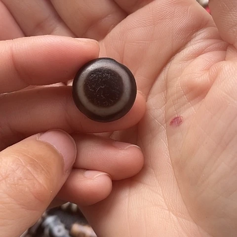 玛瑙/玉髓单珠未镶嵌人**海