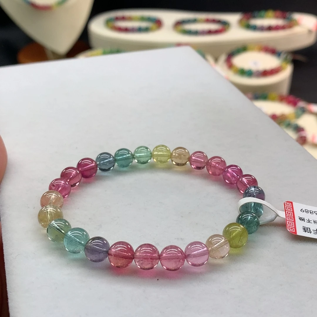 【闪购商品】手链未镶嵌碧玺碧玺荧光人鱼单圈7.2