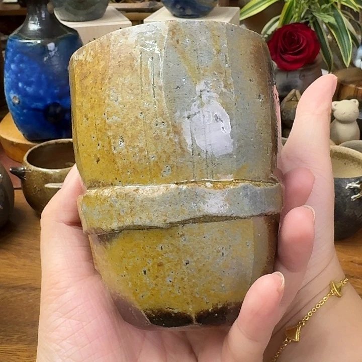 这***法金光教悟备前烧汤吞福利一口价