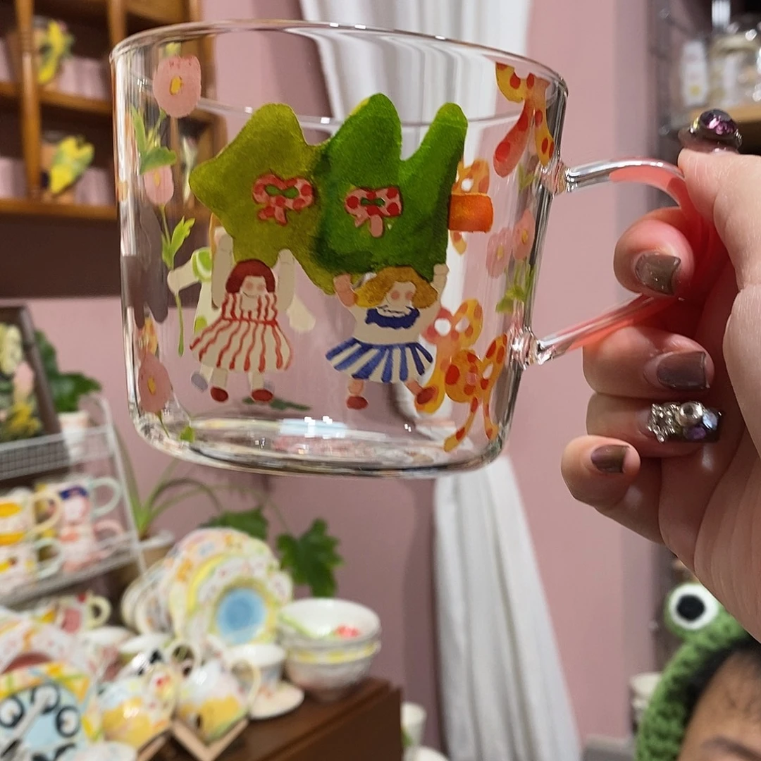 陶瓷森林小甜屋玻璃杯