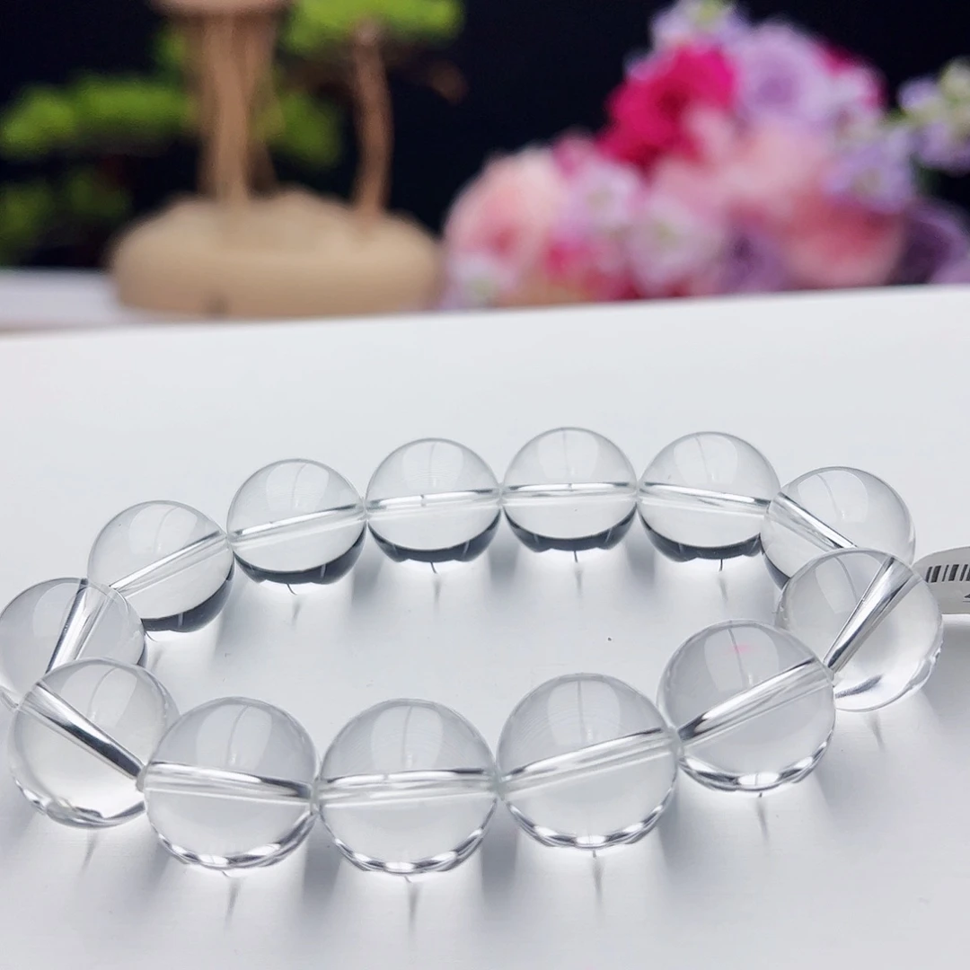 未镶嵌手链水晶白水晶16mm双A