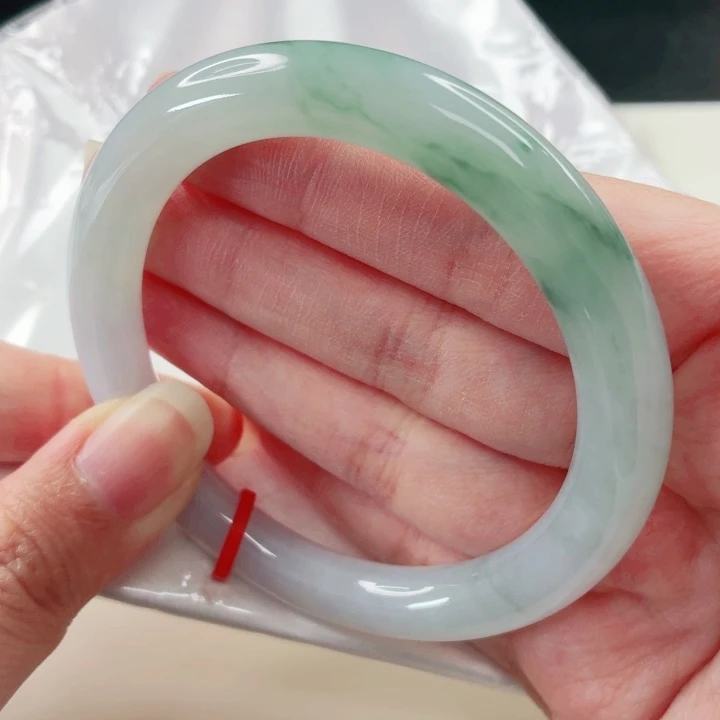 翡翠未镶嵌手镯56圈x456