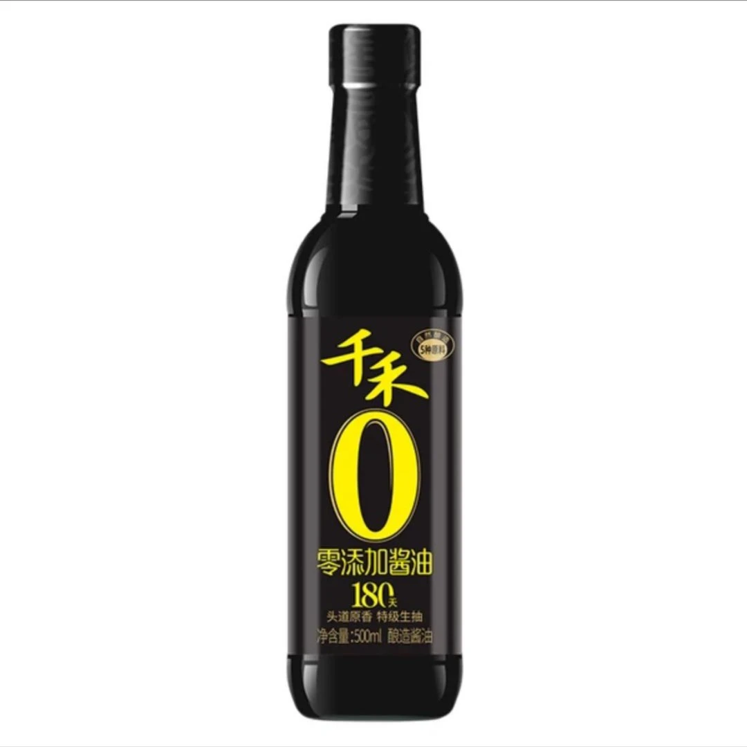 千禾零添加生抽酱油500ml