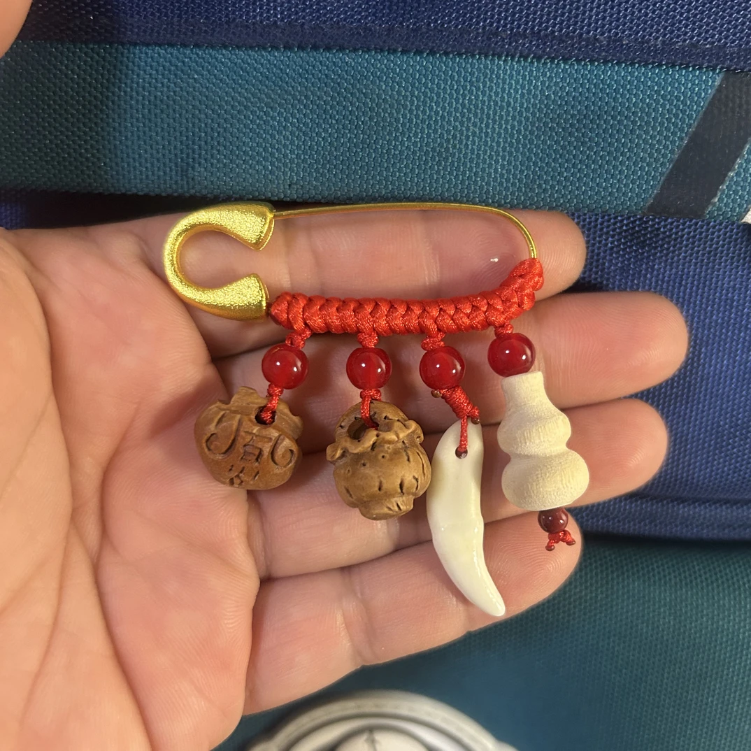 【别针款】正宗三丫虎木葫芦 黑狗牙 桃核花篮 桃核平安锁