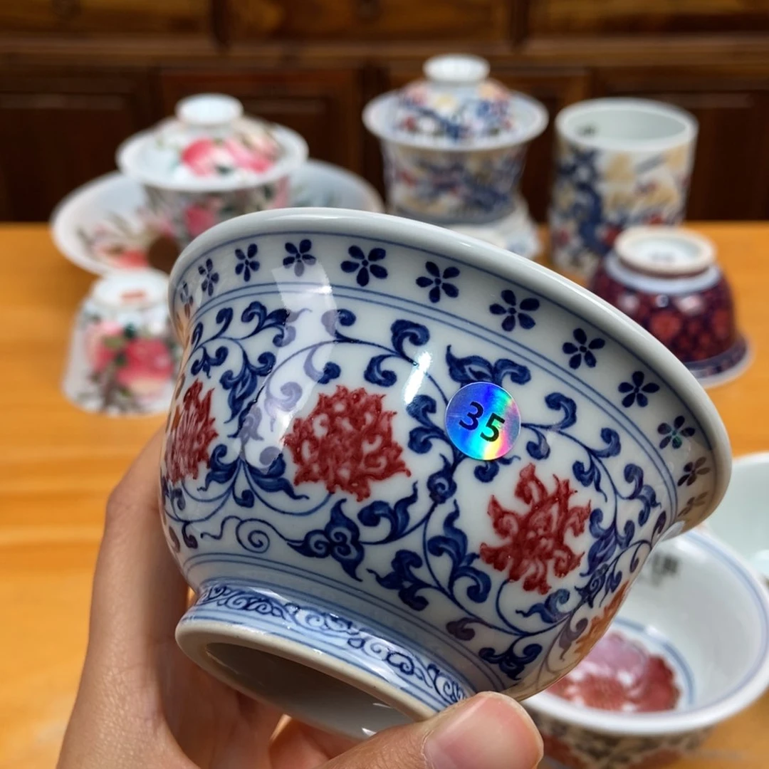 手绘现代茶具非古董
