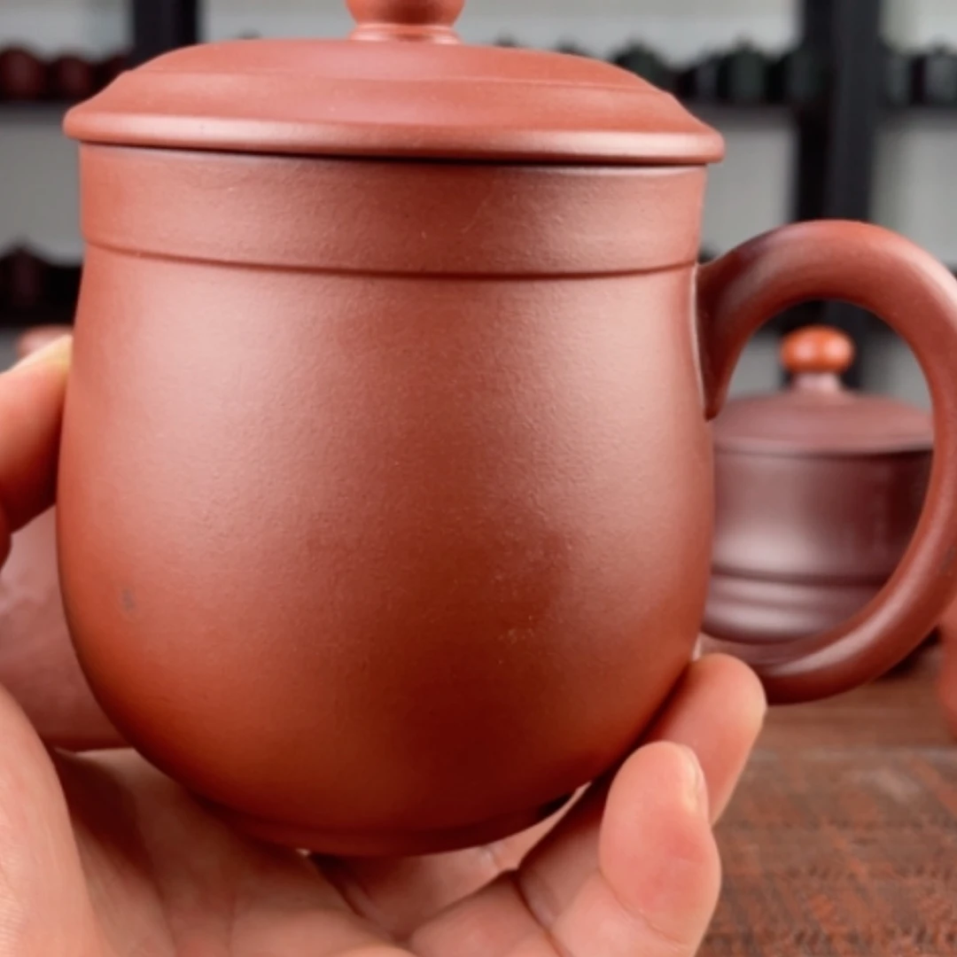 【闪购商品】茶杯紫砂宜兴原矿紫砂盖杯