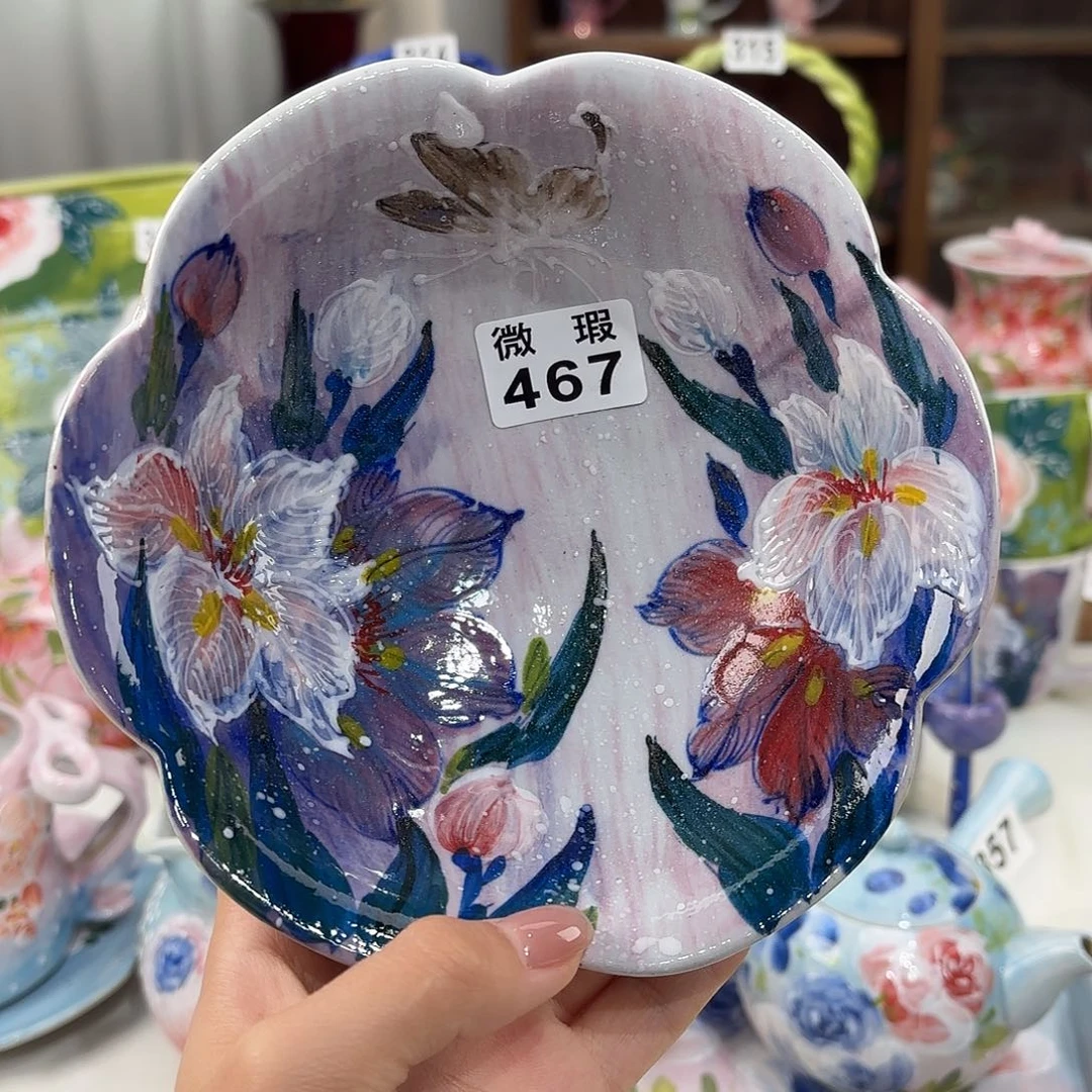 景德镇手绘高温釉下彩陶瓷茶具