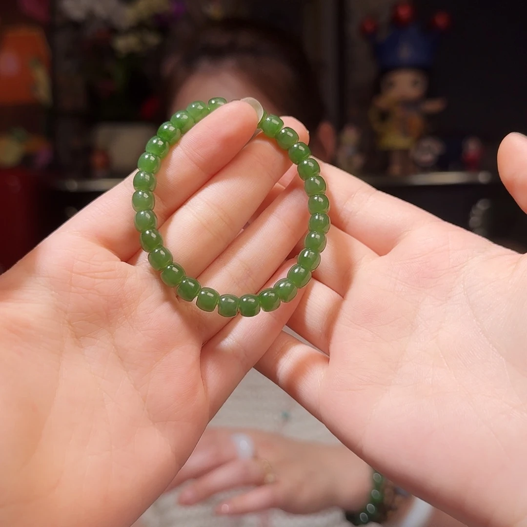 和田玉未镶嵌手链