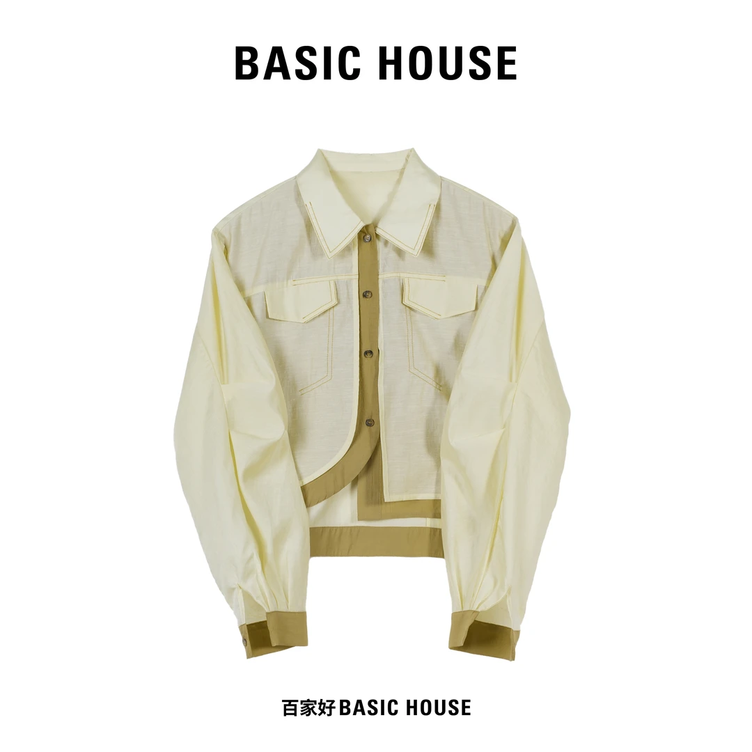Basic House/百家好【皇帝的新衣】2025轻奢高级感外穿衬衫YY