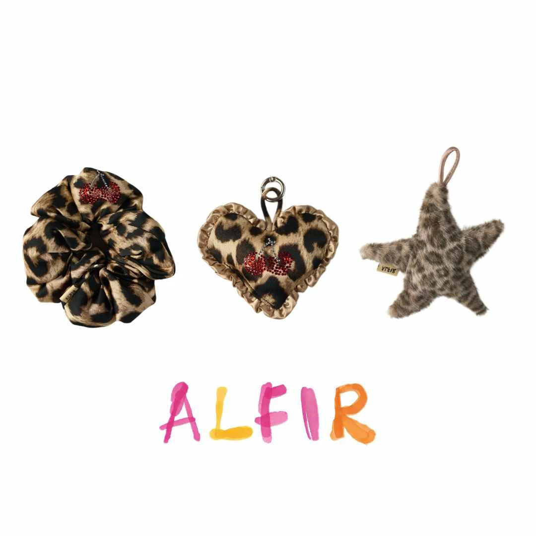 Alfir·时尚豹纹包包挂件 豹纹设计感百搭包包挂件