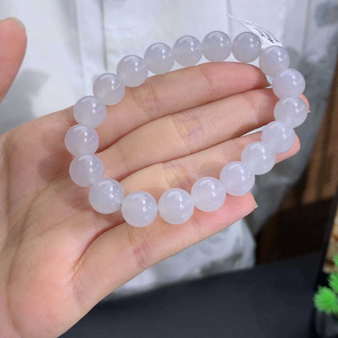 未镶嵌手串翡翠卡10冰胶白冰手串