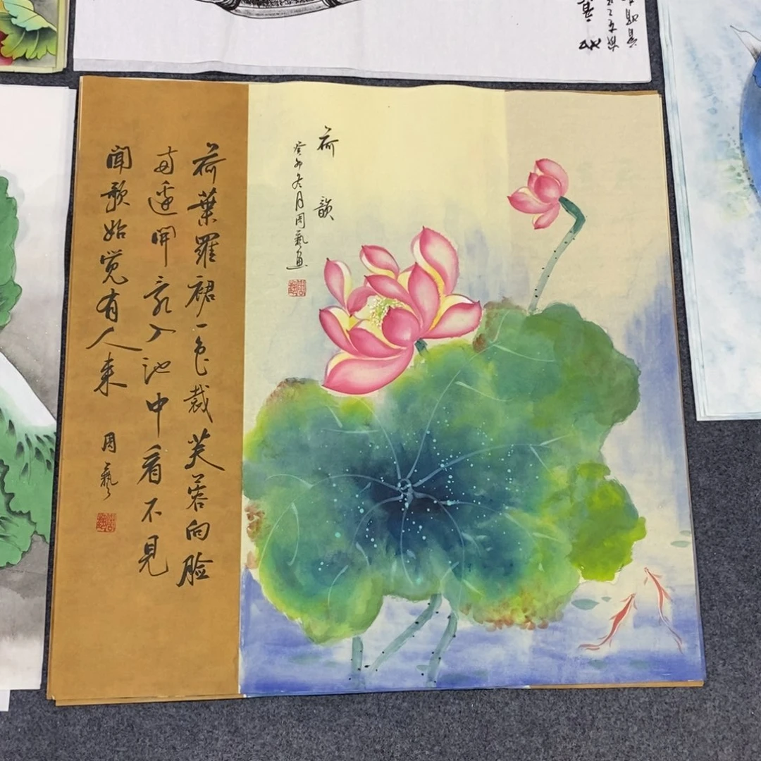 国画尺寸70✖️70斗方手绘画