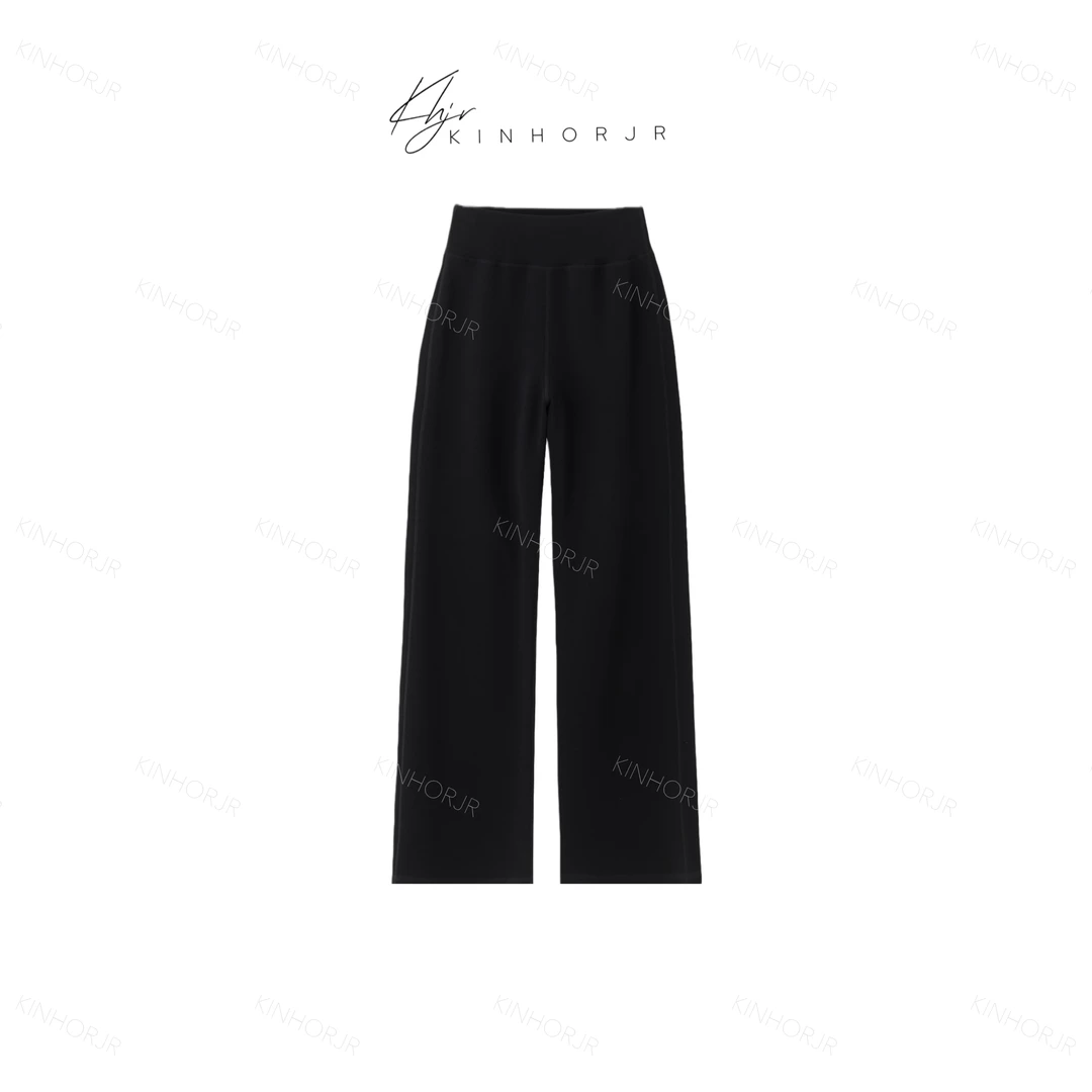 KHJR/冬暖LULU裤 25秋冬微喇裤休闲显瘦显腿直长裤女款休闲裤