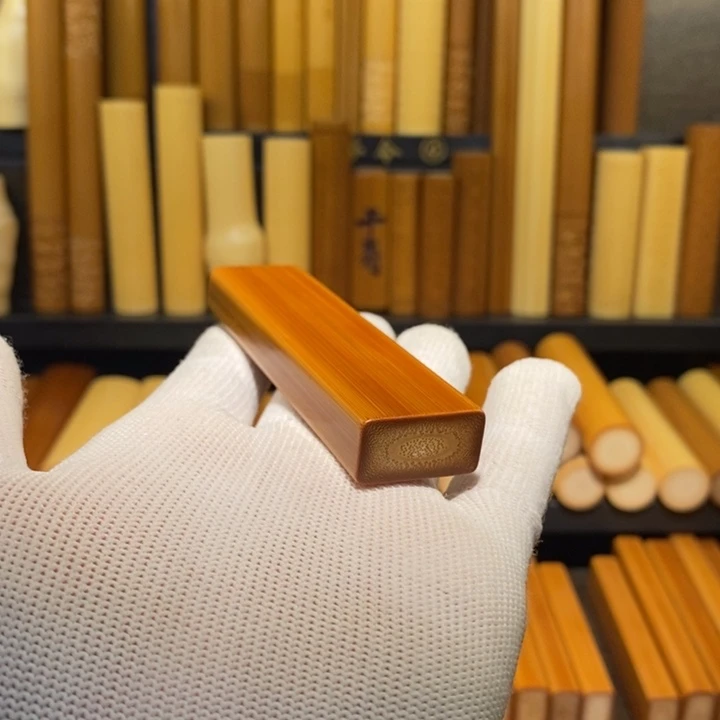 S****)实心玉竹文玩手把件