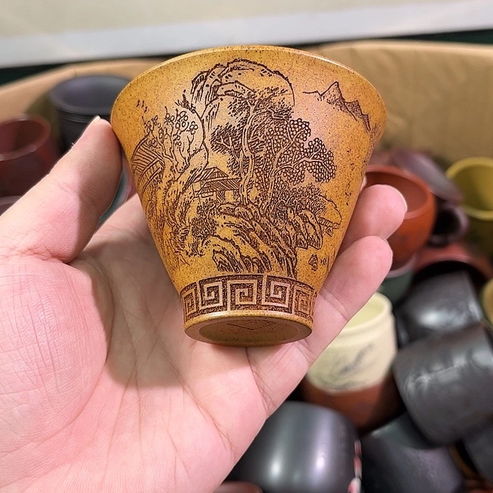 茶杯紫砂全手工紫砂主人杯