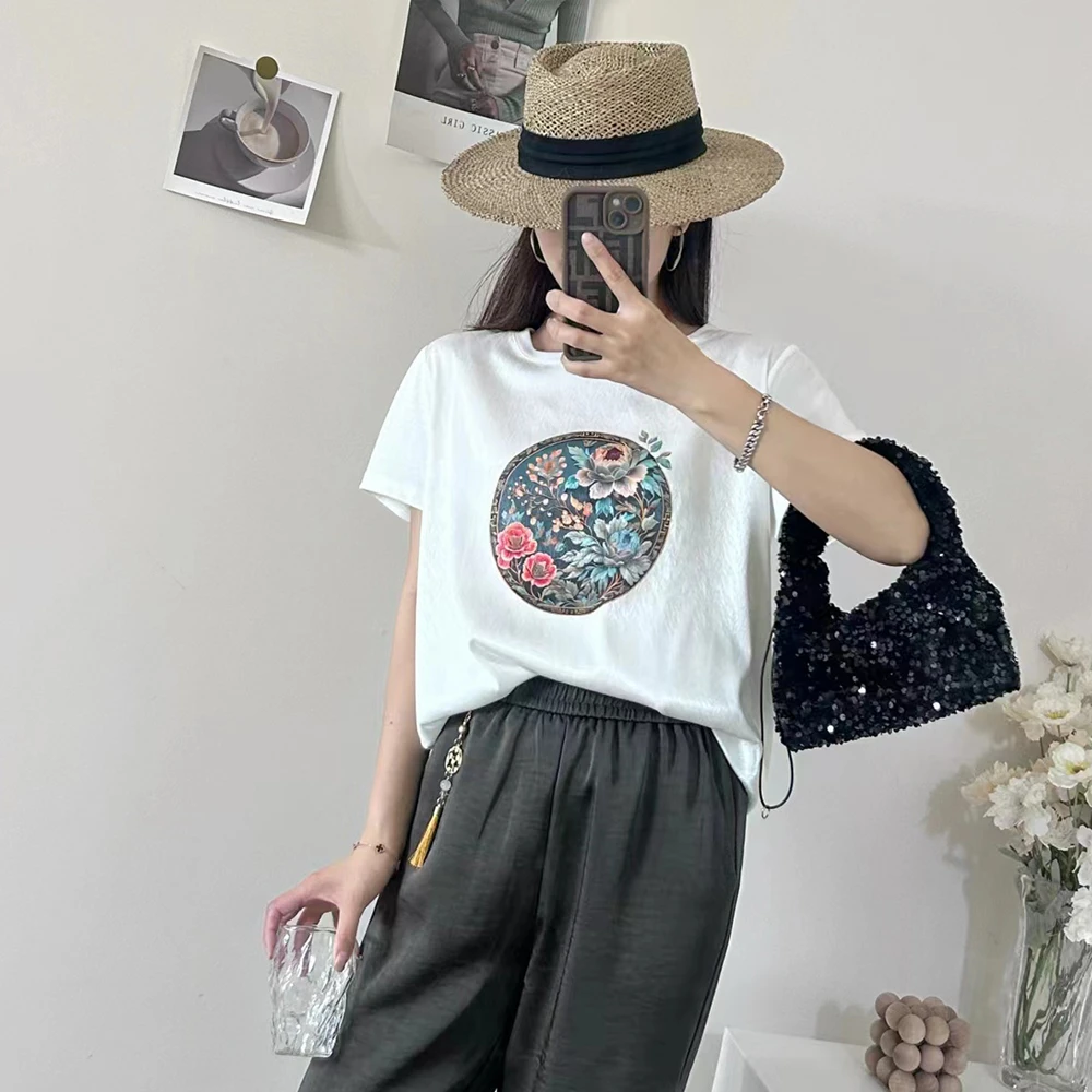 【福利】YANGSHANG 醋酸白色显瘦T恤 BHP216