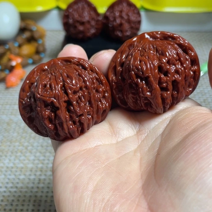 文玩核桃把件42四座楼