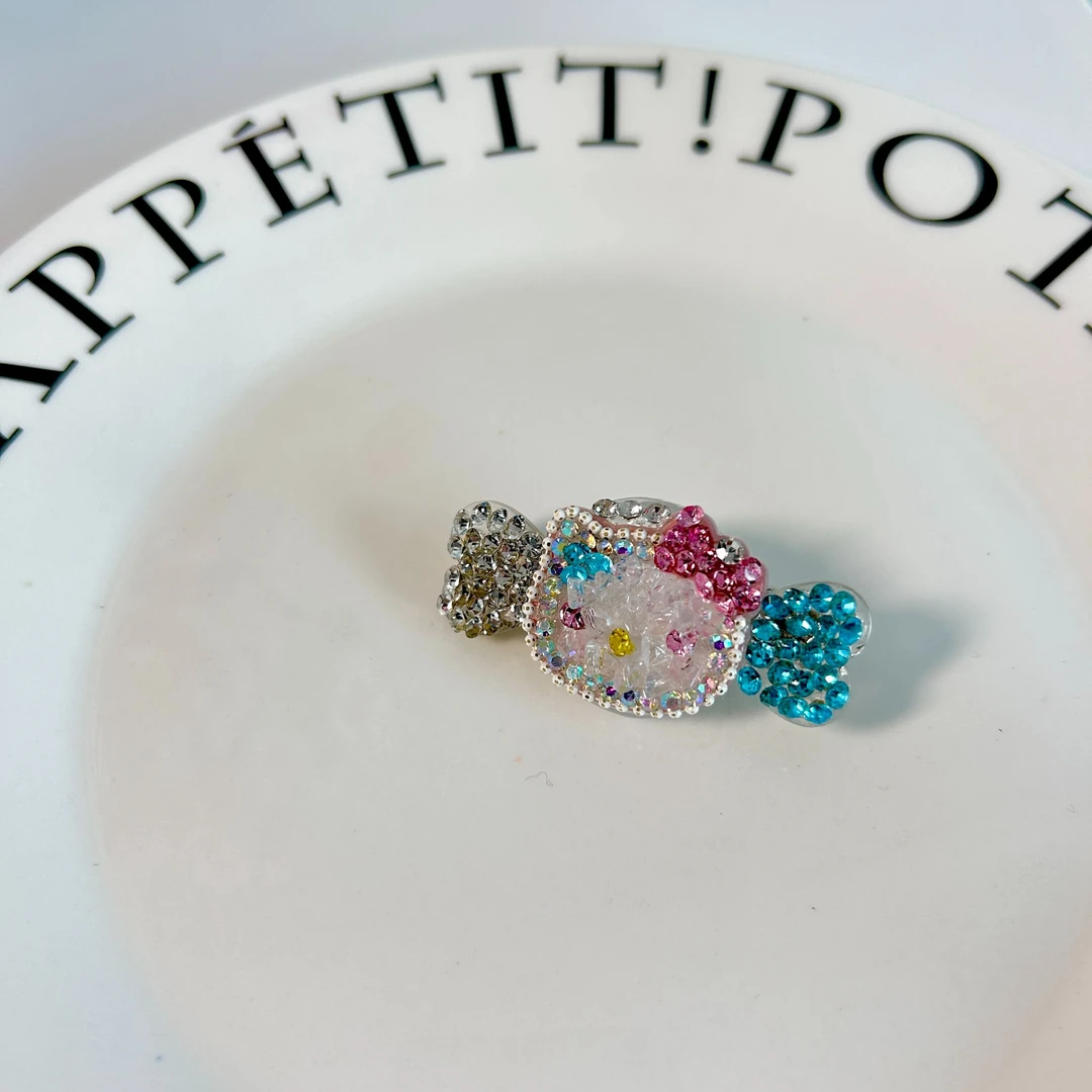 韩国博主同款小天使KT重工手作可爱边夹一字