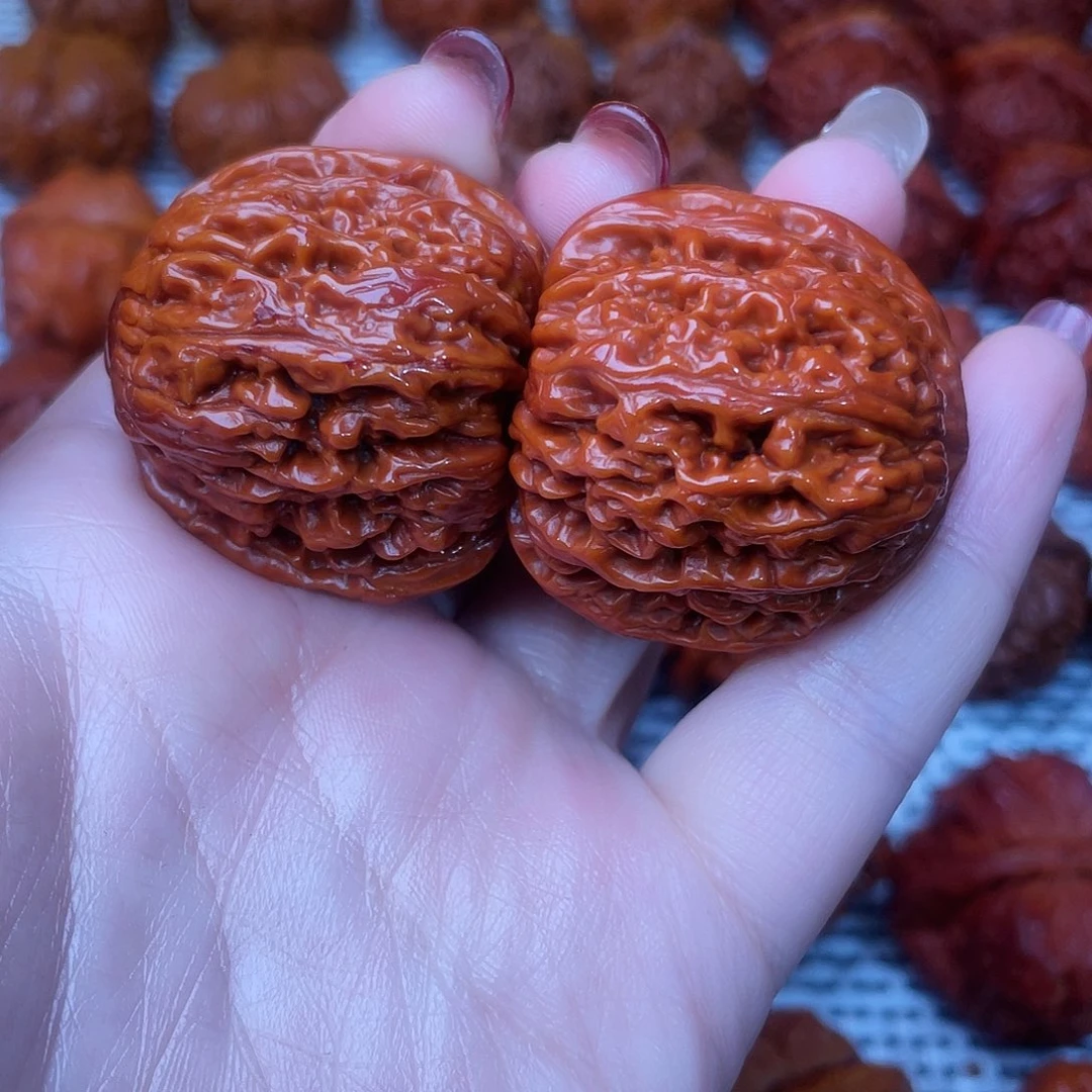 桃核吊坠文玩核桃 手把件 南将石 37