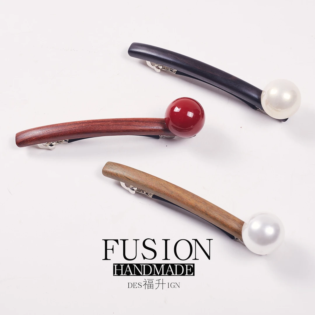 福生//复古港风极简风原创设计简约气质头饰纯手工打磨