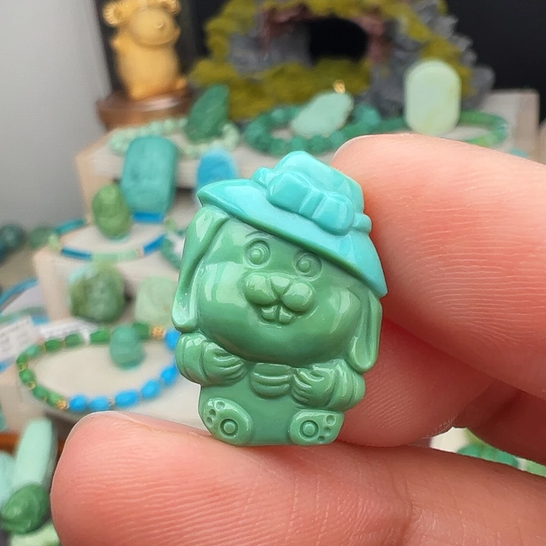 绿松石未镶嵌主播万珍