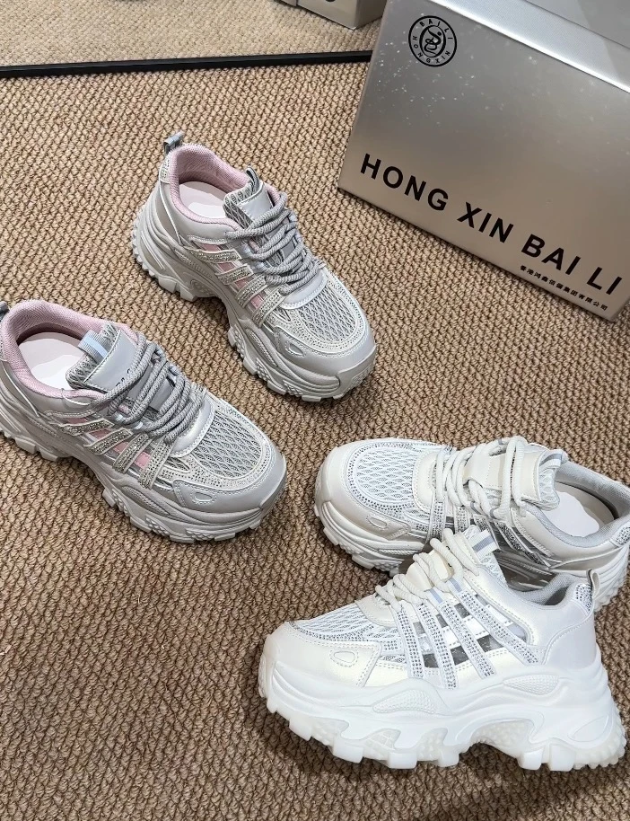 【chuu4号】2025网面透气夏季网红百搭休闲老爹鞋zf8013