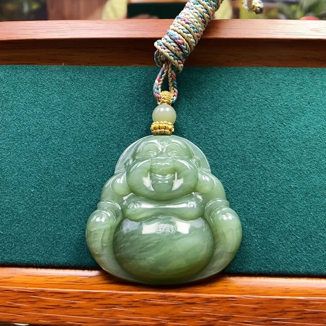 和田玉未镶嵌颈饰003佛公