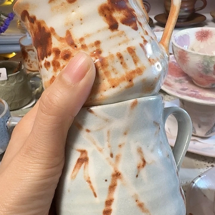 瓷片哈****晚两只智野马克杯