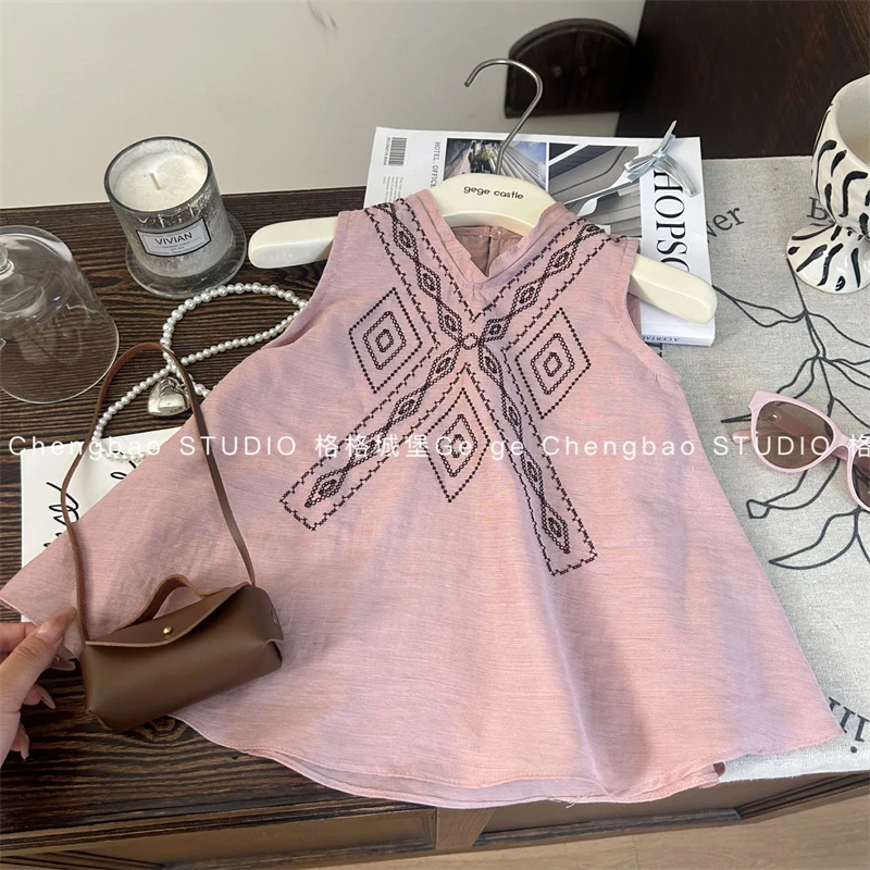 女童连衣裙夏装2025新款洋气韩版裙子女宝宝夏季裙子C435