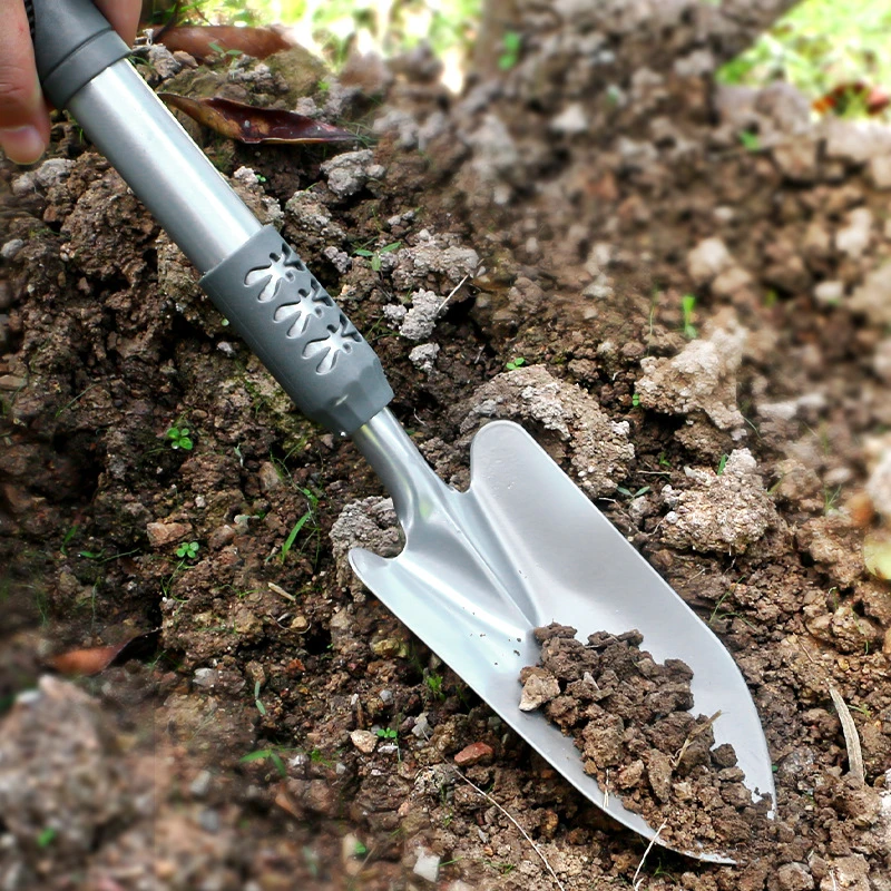 园艺小铲子家用种花种菜工具赶海神器户外铲土锄头铁铲锹多肉花铲