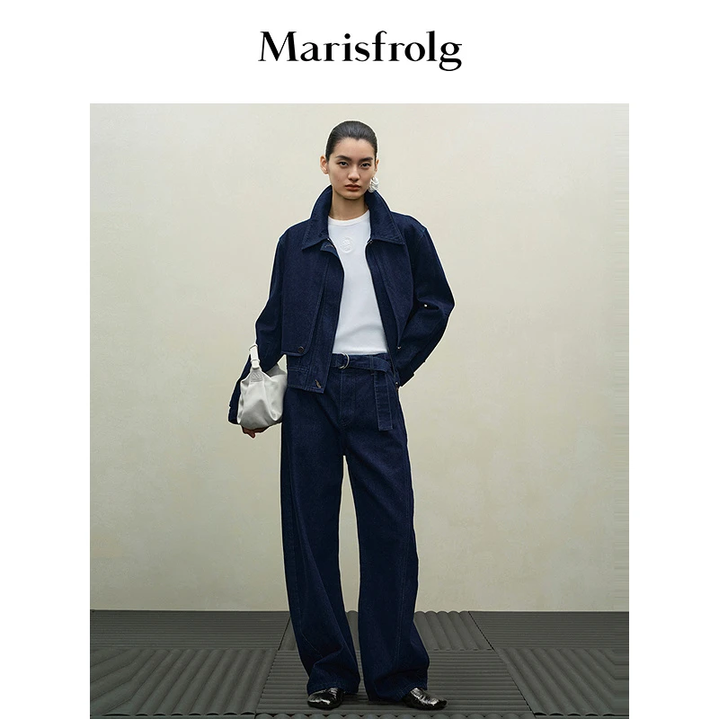 【竹节牛仔】Marisfrolg玛丝菲尔时髦气质短外套ACFZ30518