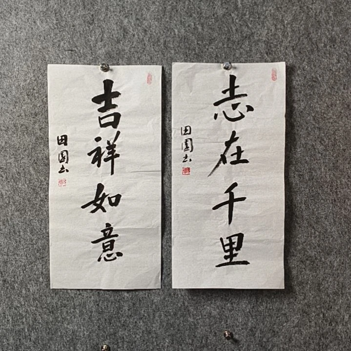 风***子书法田老师二平两张