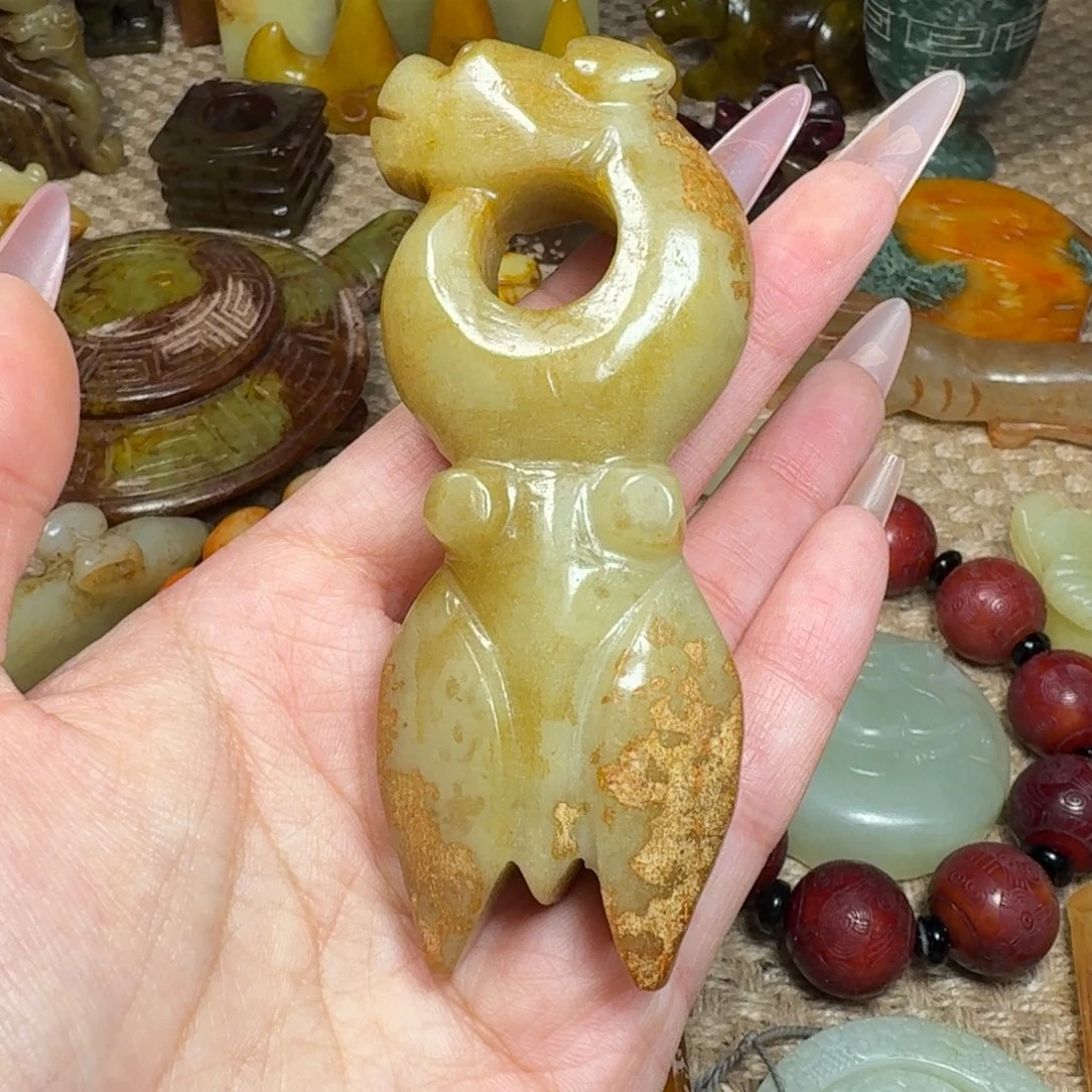 白玉菩提吊坠挂件