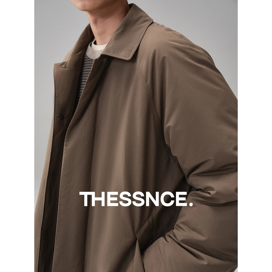 不费力穿搭 零压感轻柔暖95白鸭绒 云朵棉感风衣式羽绒服秋冬男