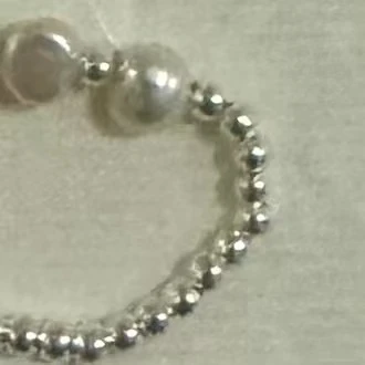 合金仿珍珠戒指 No退！退黑！淡水三珠戒指