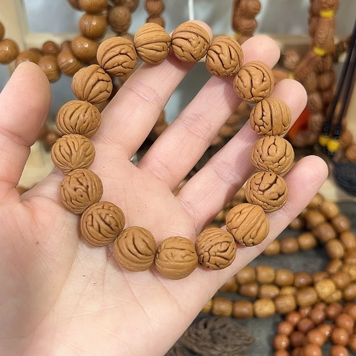 风***林核桃把件野生桃桃枭手串野生