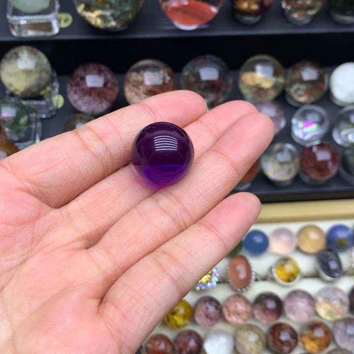 水晶手链未镶嵌-***-紫水晶打孔不退换