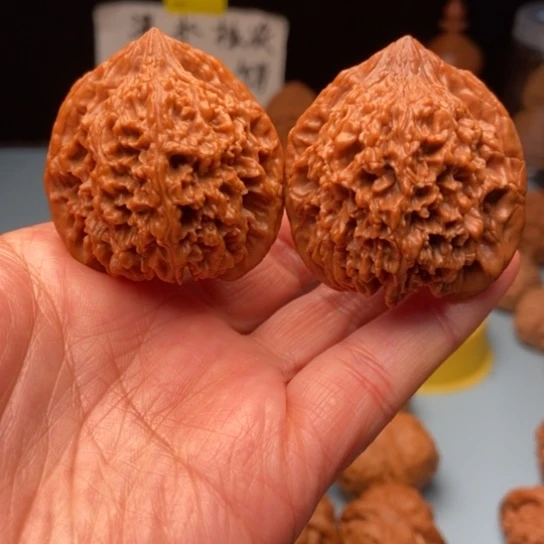 文玩核桃吊坠满天星全品精对 41