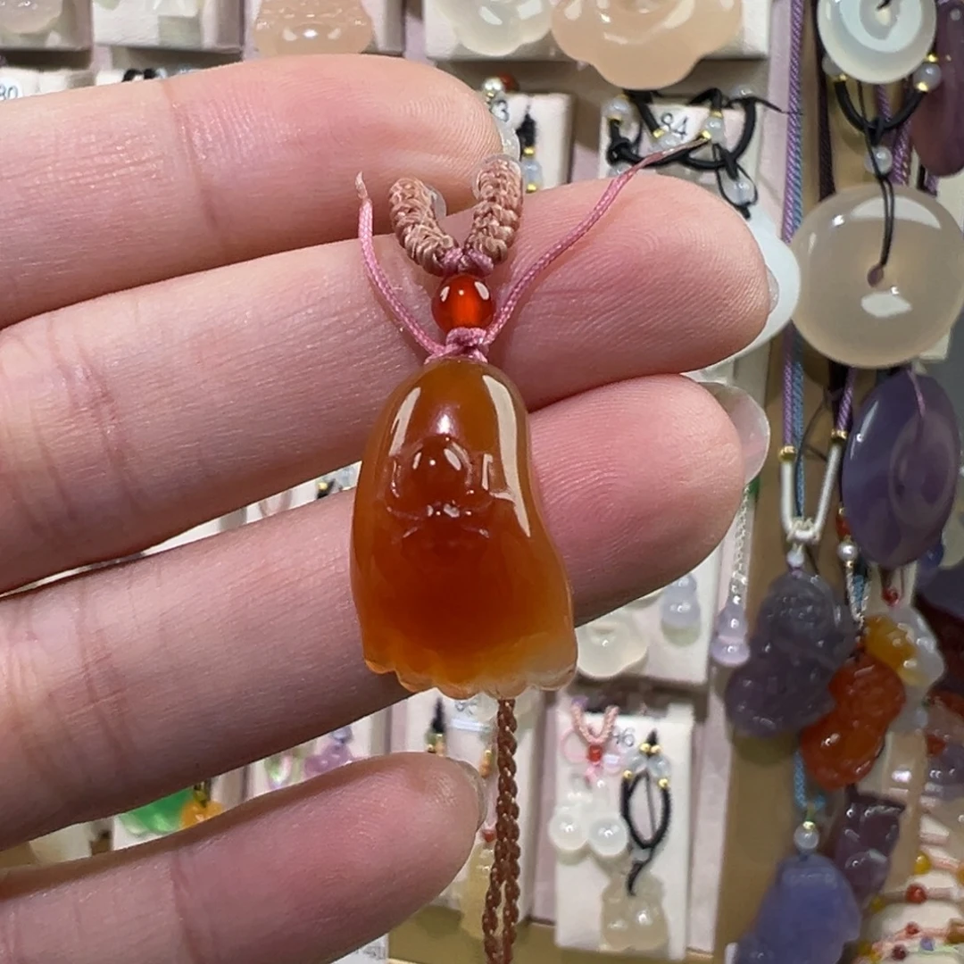 玛瑙/玉髓未镶嵌吊坠(赠链)