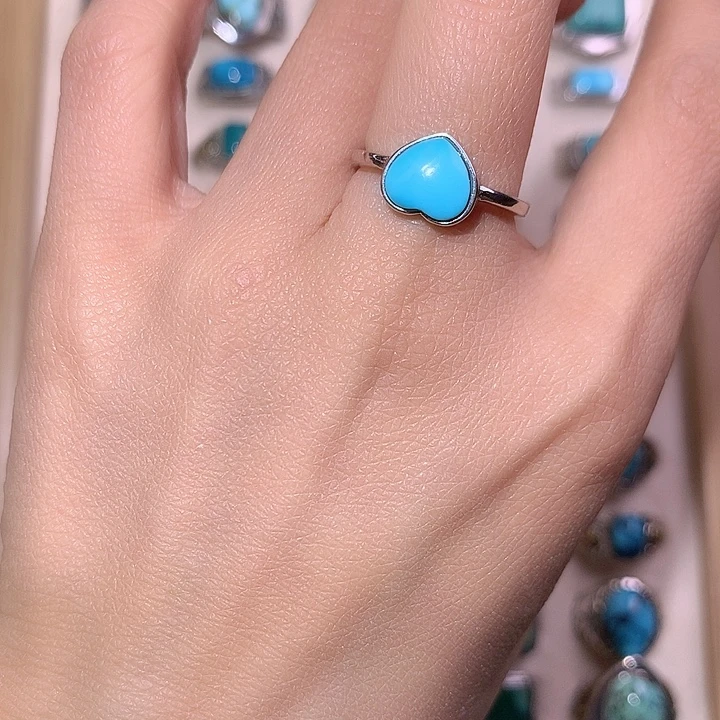 绿松石银S925镶嵌挂件